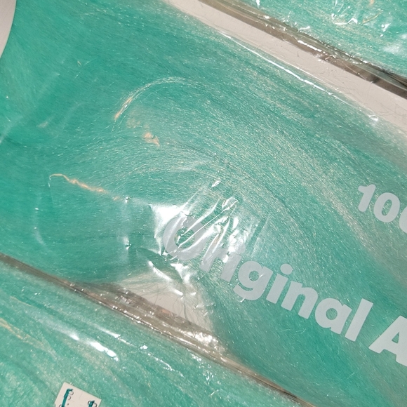 3 pks Mint/Platinum White Braid Hair - Picture 4 of 8